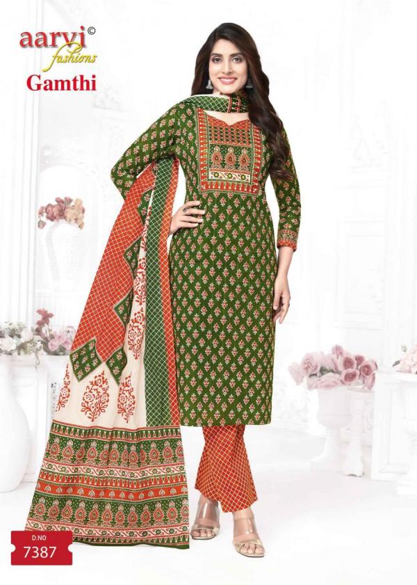 Aarvi Gamthi Vol-7 – Kurti Pant With Dupatta